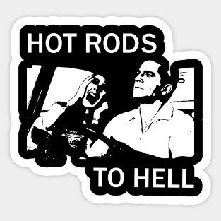 HOT RODS TO HELL T SHIRT Sticker